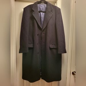 EUC Men's Vintage wool cashmere blend coat please see measurements for size